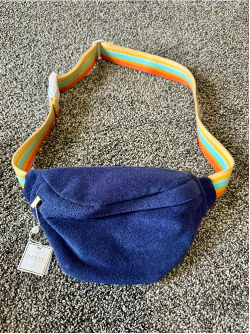 Shiraleah Sol Terry Sling Belt Bag in Navy